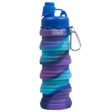 Load image into Gallery viewer, Blue Octo Adventure Foldable Silicone Bottle