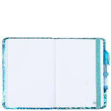 Load image into Gallery viewer, Blue Sparkle PU Gel Pen Pocket Journal
