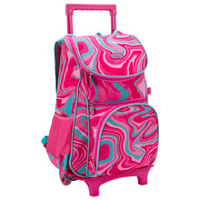 Load image into Gallery viewer, Pink Marley Swirl Removable Trolley Backpack
