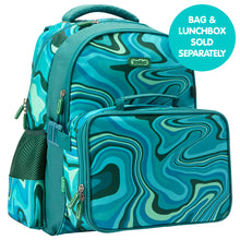 Load image into Gallery viewer, Green Marley Swirl Clip-On Lunchbox
