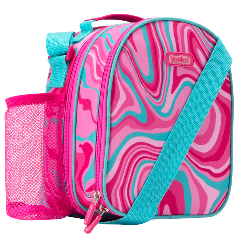 Pink Marley Swirl Sling Lunchbox