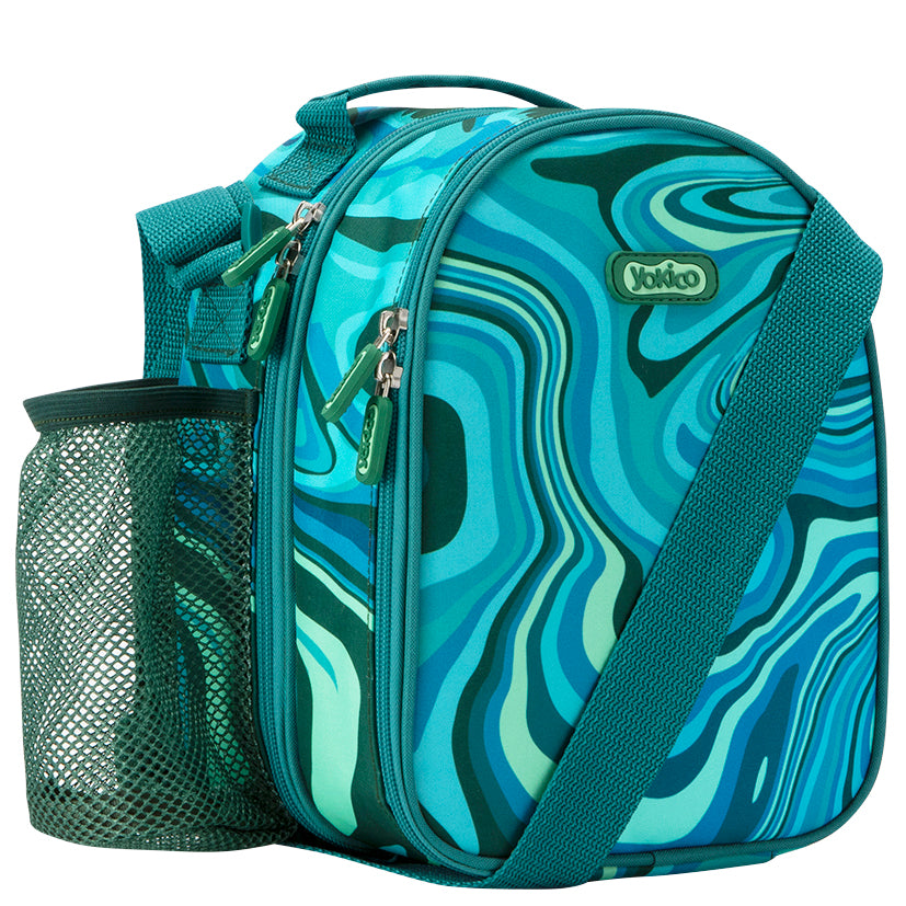 Green Marley Swirl Sling Lunchbox