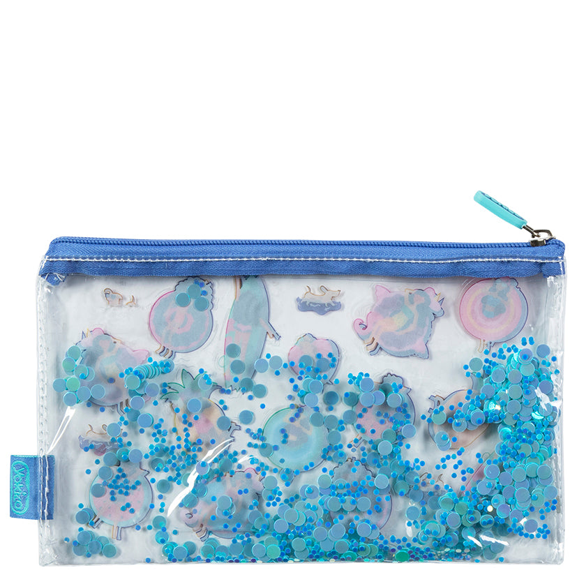 Diy Glitter Water Pencil Pouch Summer Fun Glitter Filled Pencil Case