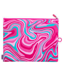 Load image into Gallery viewer, Pink Marley Swirl X-Large Pencil Case
