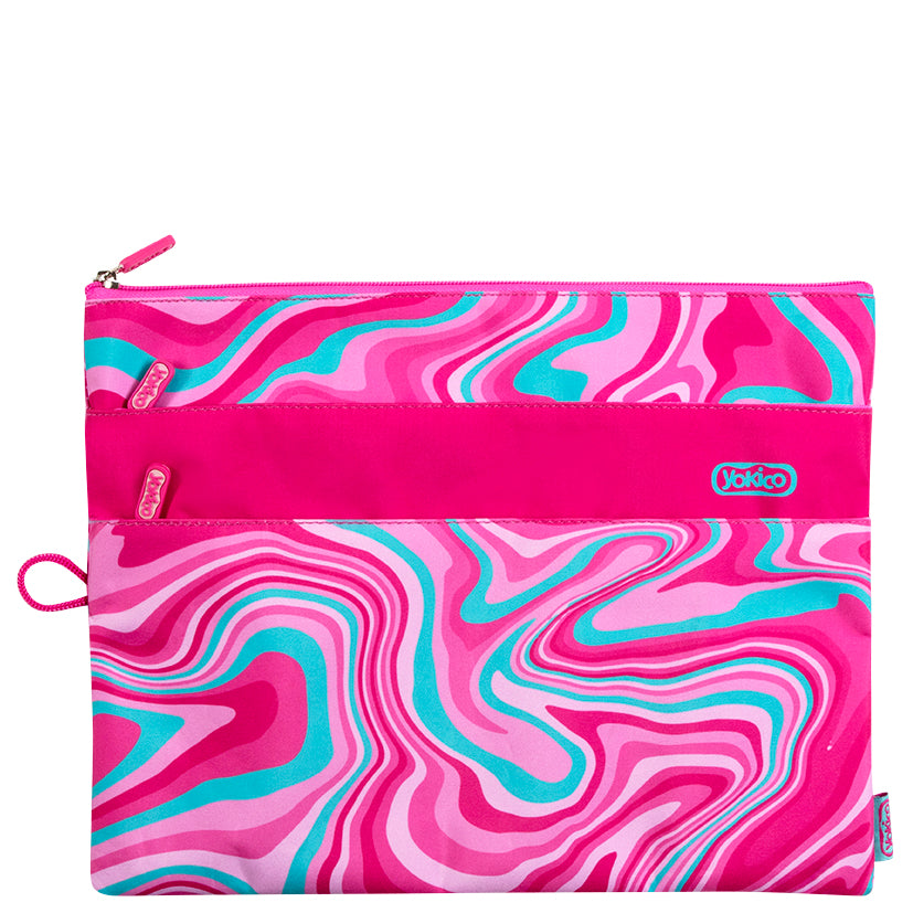 Pink Marley Swirl X-Large Pencil Case