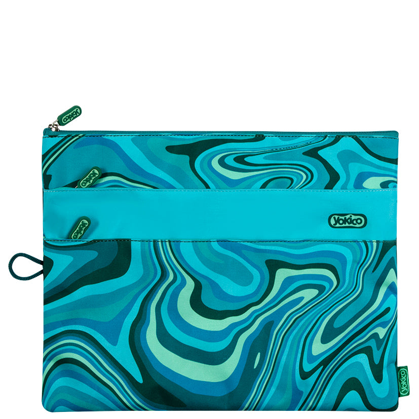 Green Marley Swirl X-Large Pencil Case