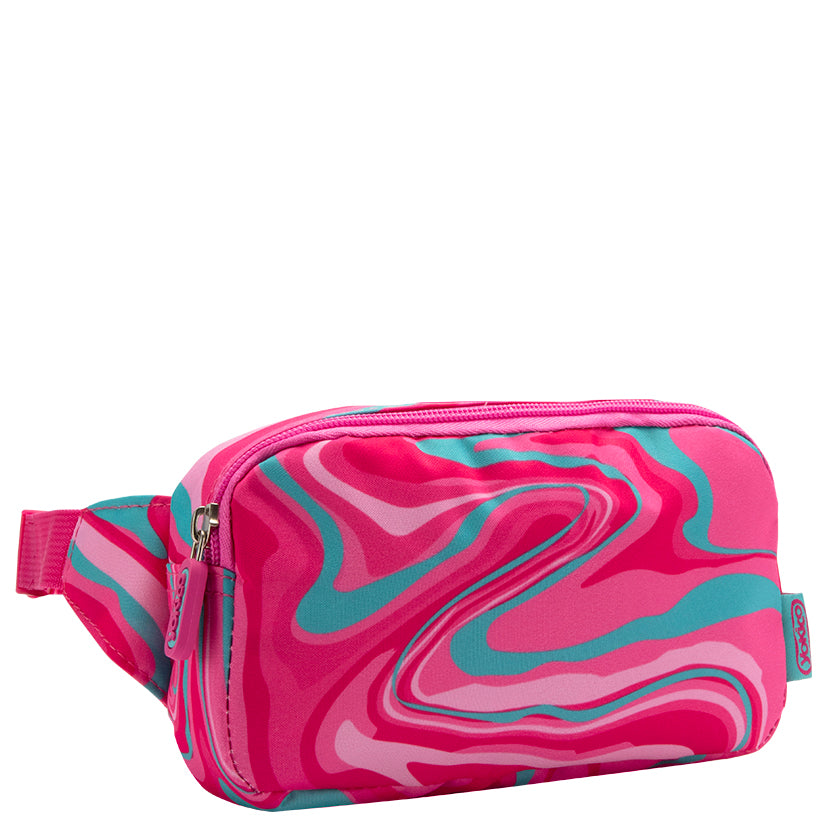 Pink Marley Swirl Travel Pouch