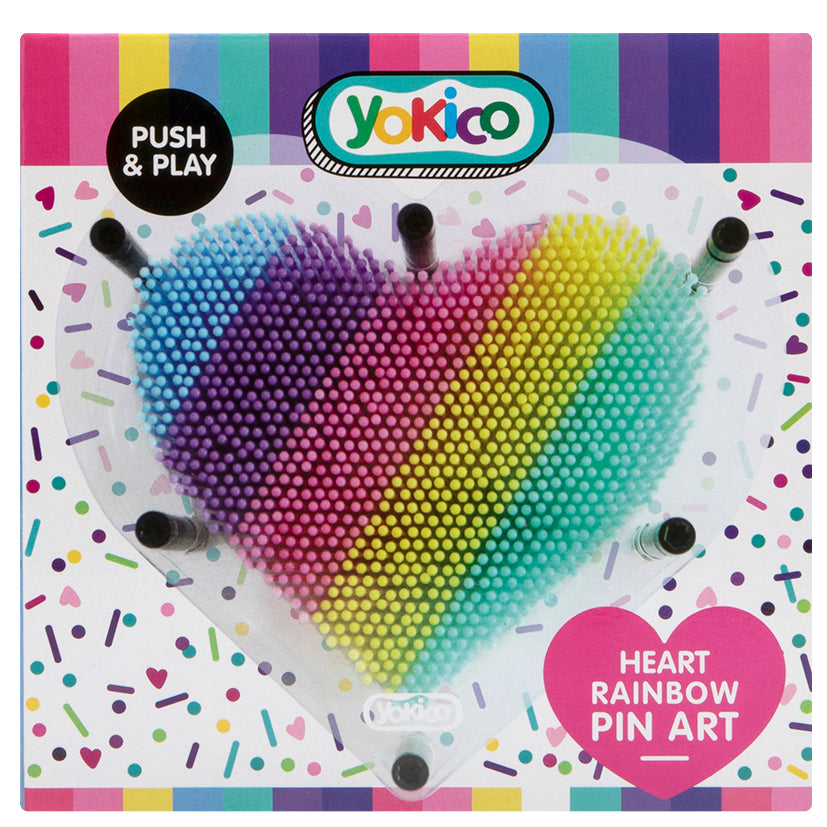 Heart Rainbow Pin Art