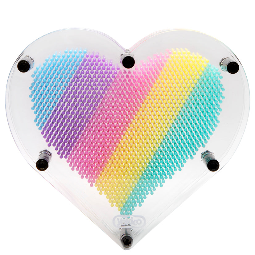 Heart Rainbow Pin Art