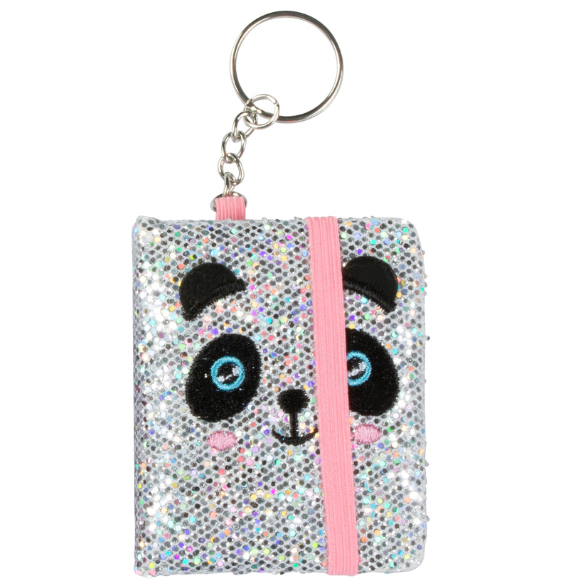 Sparkle Panda Mini-Notebook Keychain – Yokico