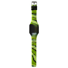 Load image into Gallery viewer, Green &amp; Black Yomoji Silicone Watch
