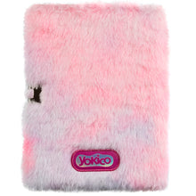 Load image into Gallery viewer, Glitter Filled Yomoji Fluffy Lockable Journal

