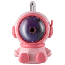 Load image into Gallery viewer, Pink Astronaut Crank It Sharpener
