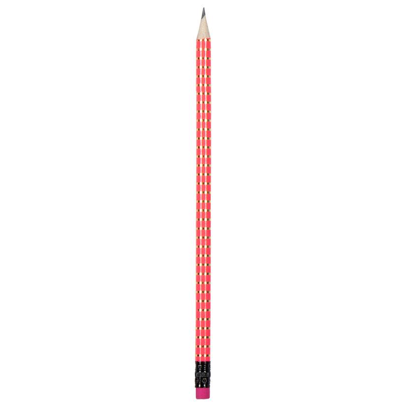 HB Pencil - Pink Striped