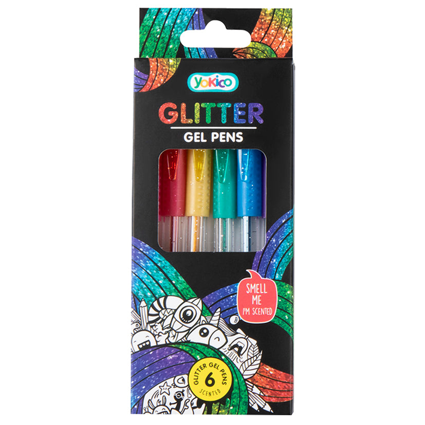 Scented Glitter Gel Pens (6 pack)