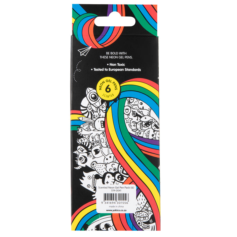 Scented Neon Gel Pens (6 pack)