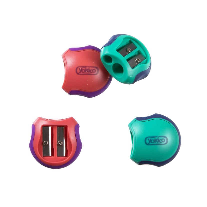 2 Hole Round Sharpener - Pink / Purple