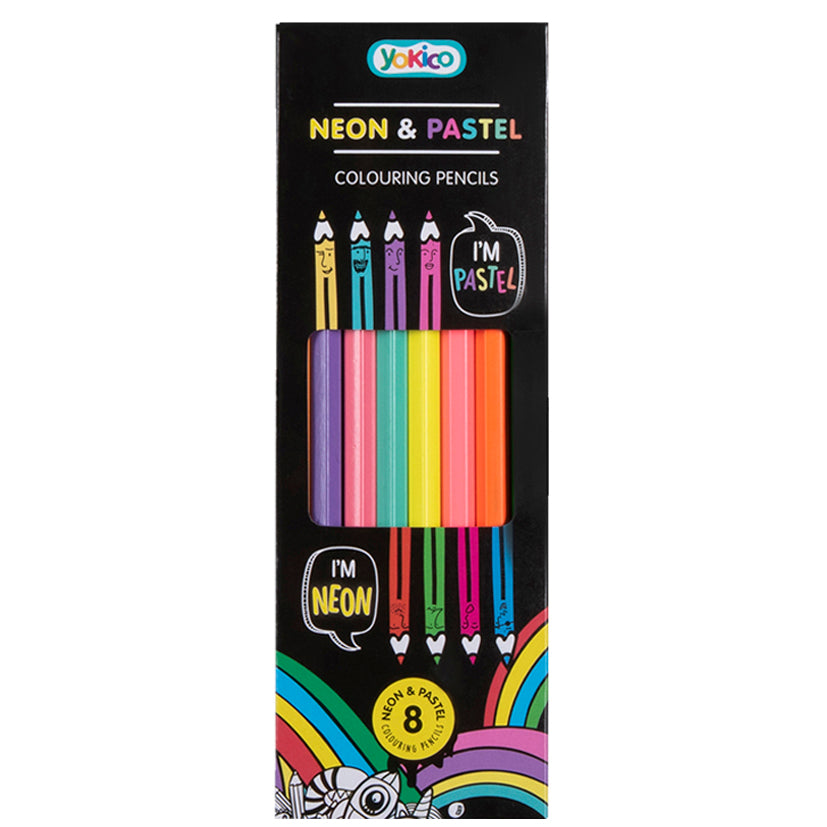 Neon & Pastel Pencils (8 pack)