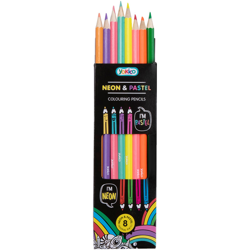 Neon & Pastel Pencils (8 pack)