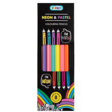 Load image into Gallery viewer, Neon &amp; Pastel Pencils (8 pack)