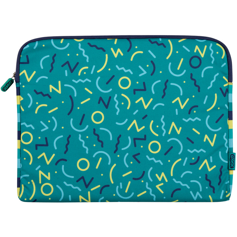Green All Sorts Laptop Sleeve