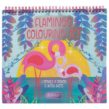 Load image into Gallery viewer, Flamingo Colouring Set

